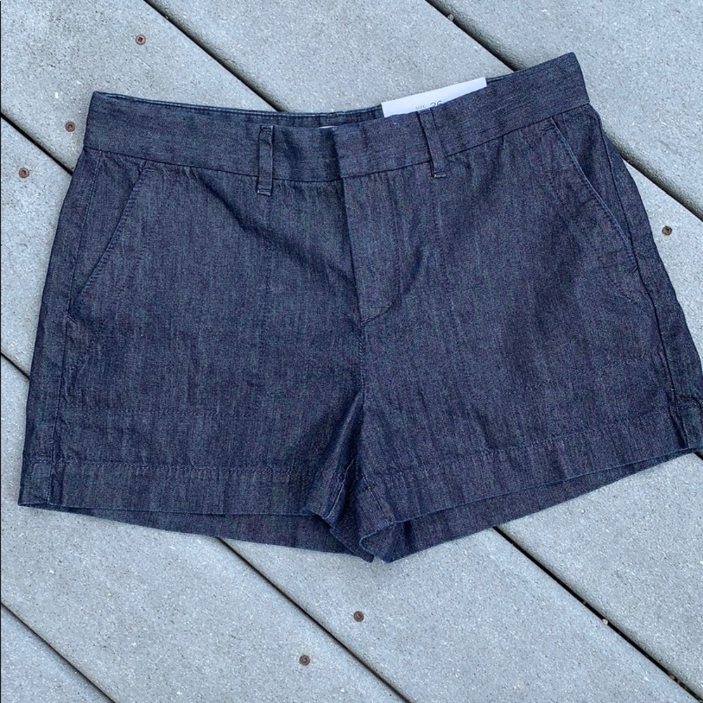 LOFT dark blue denim shorts